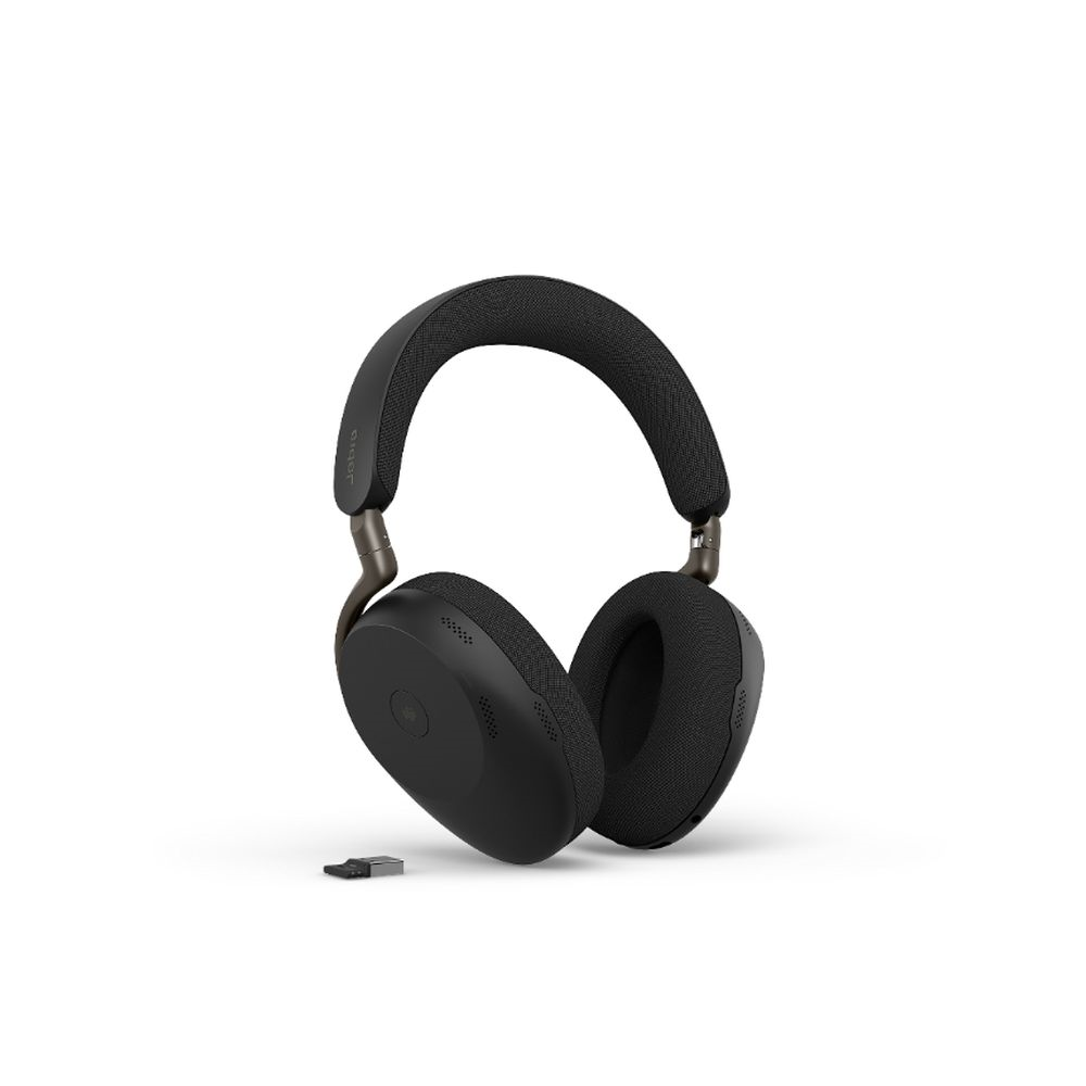 Jabra Evolve3 85 UC, Link390a, Black With wireless charging pad