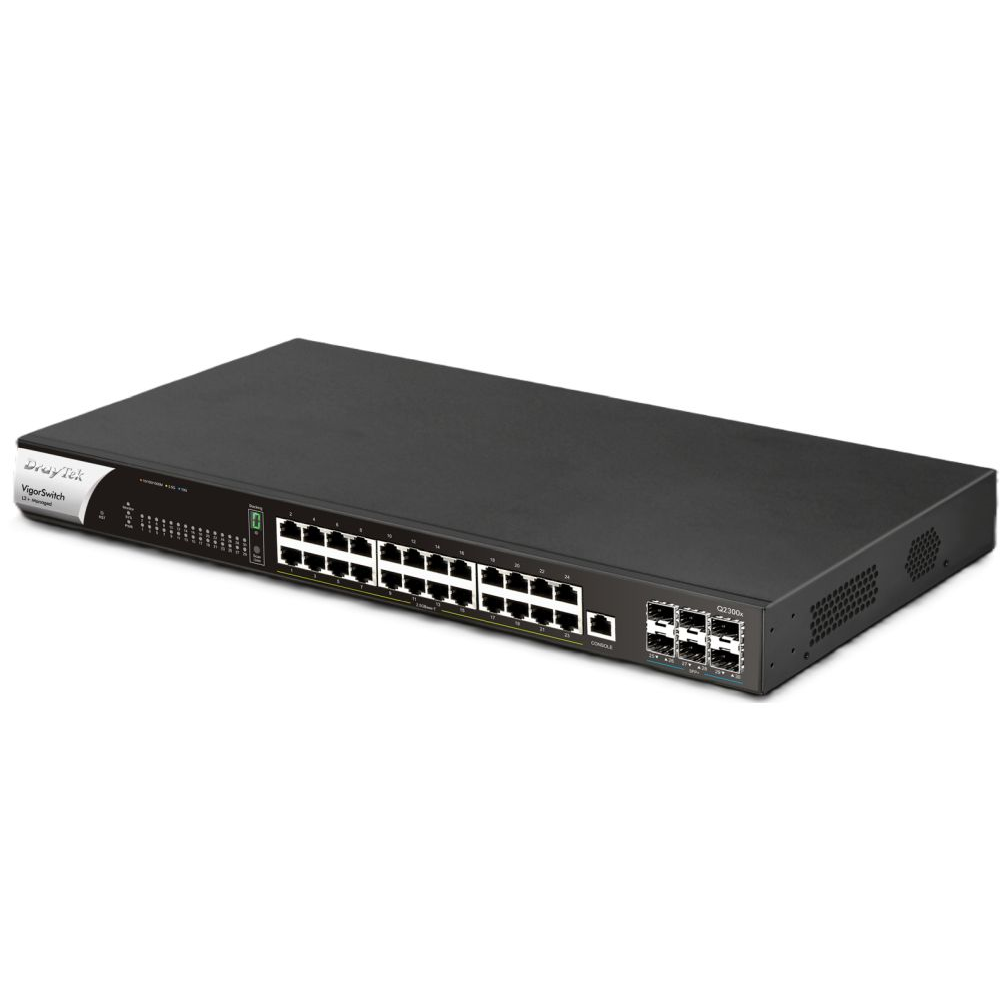 VigorSwitch Q2300x 24 poorten 2,5 Gigabit + 6 SFP+