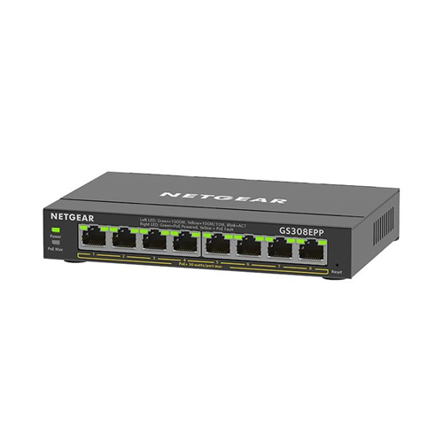 8PT GE PLUS SWCH W/ HI-PWR POE+ 8PT GE PLUS SWCH W/ HI-PWR POE+