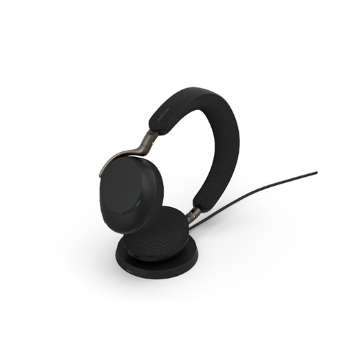 Jabra Evolve3 75 MS, Link390c, Black With wireless charging pad