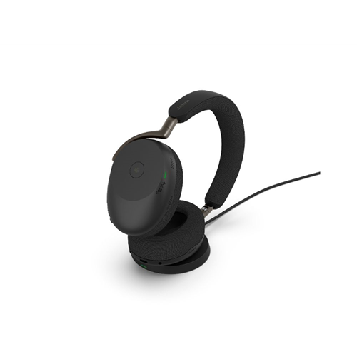 Jabra Evolve3 85 UC, Link390a, Black With wireless charging pad